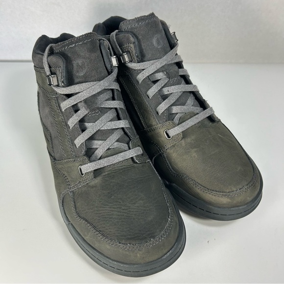 Merrell Berner Mid Waterproof Granite Distress Lace Trail Hiking Shoe Boot Men 8 - Picture 6 of 15